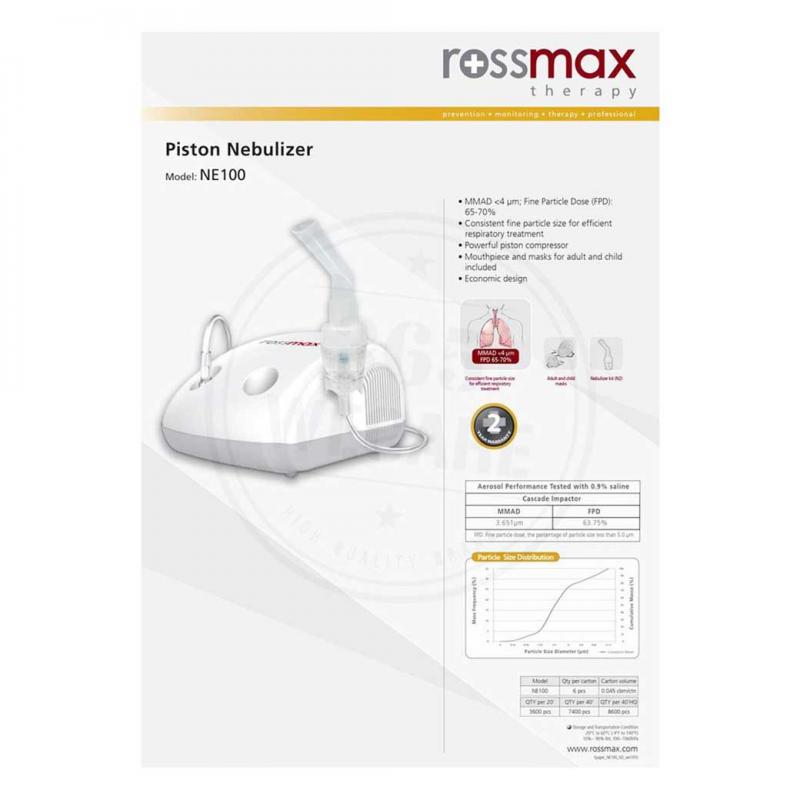 ROSSMAX Nebulizer NE100 รอสซ์แมก เนบบิวไลซ เอ็นอีหนึ่งร้อย