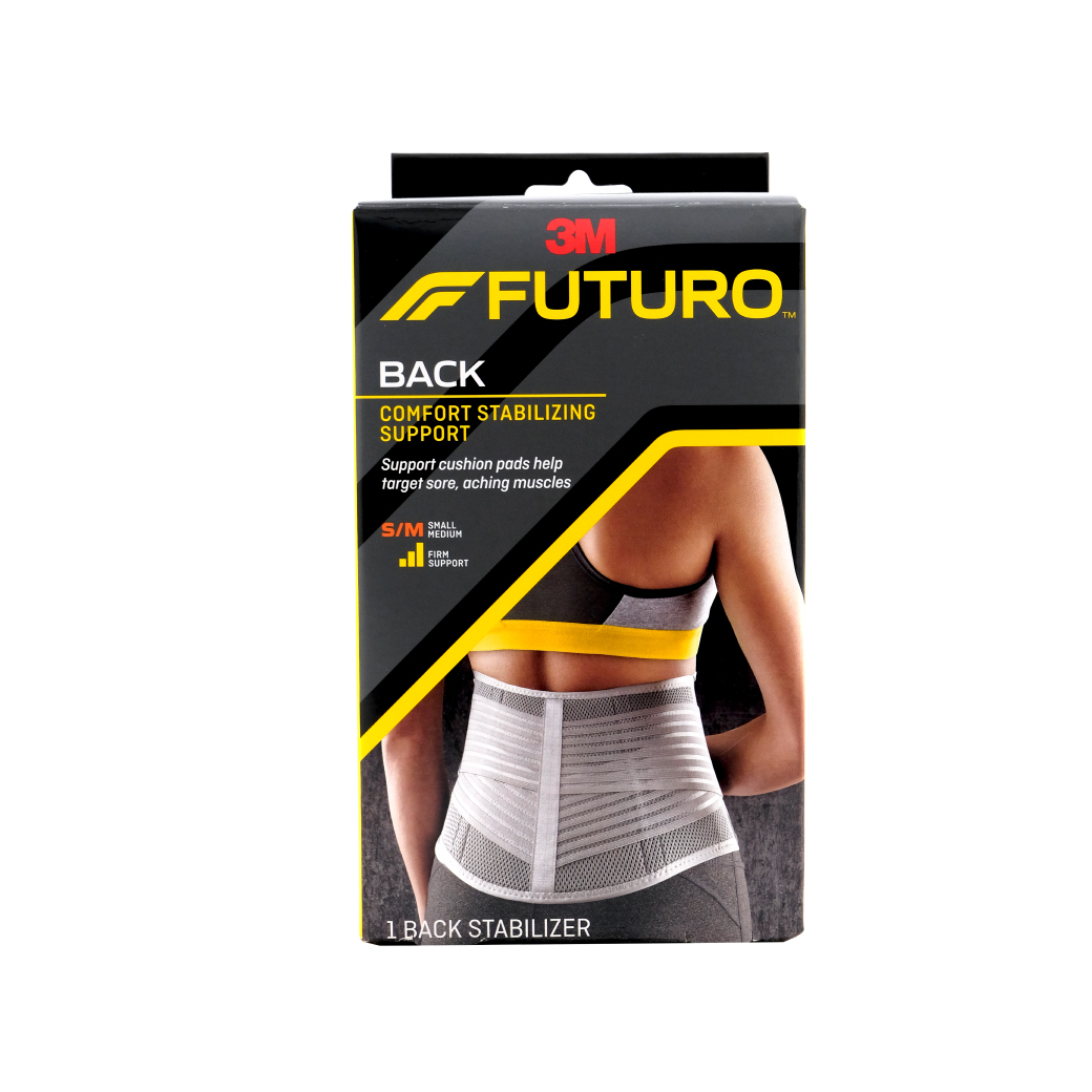 Futuro Comfort Stabilizing Back Support (Gray) size S-M อุปกรณ์พยุงหลัง ฟูทูโร่" (รุ่นเสริมแกน สีเทา)
