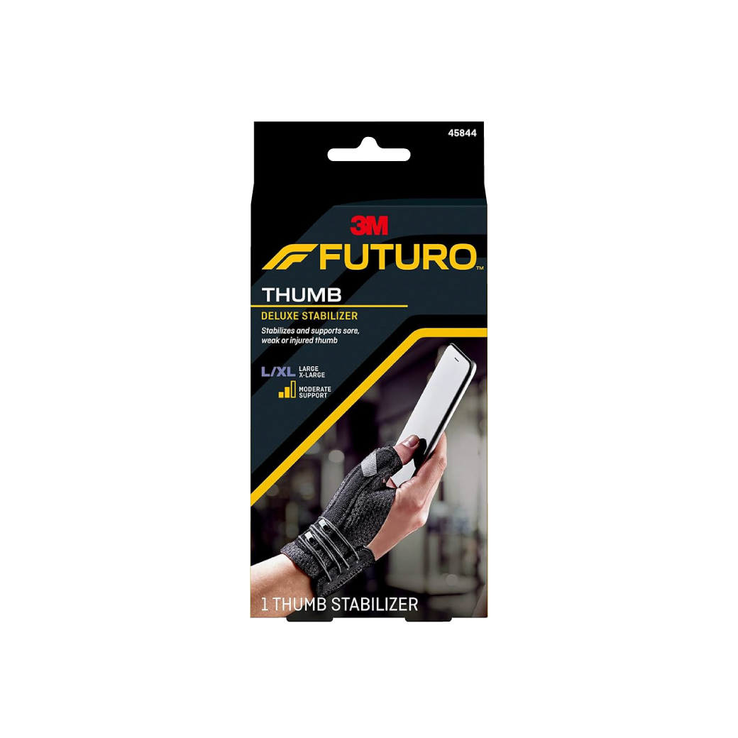 FUTURO Deluxe Thumb Stabilizer อุปกรณ์พยุงนิ้วหัวแม่มือ Size L-XL สีดำ. ฟูทูโร่