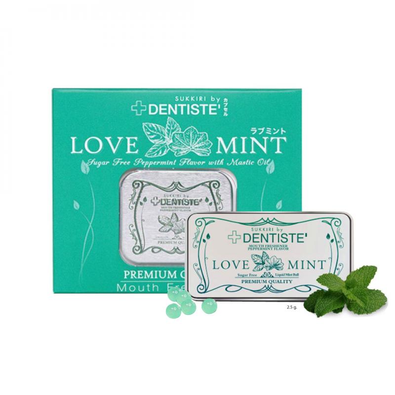 DENTISTE Mouth Freshener Love Mint 2.5g.(Sukkiri)