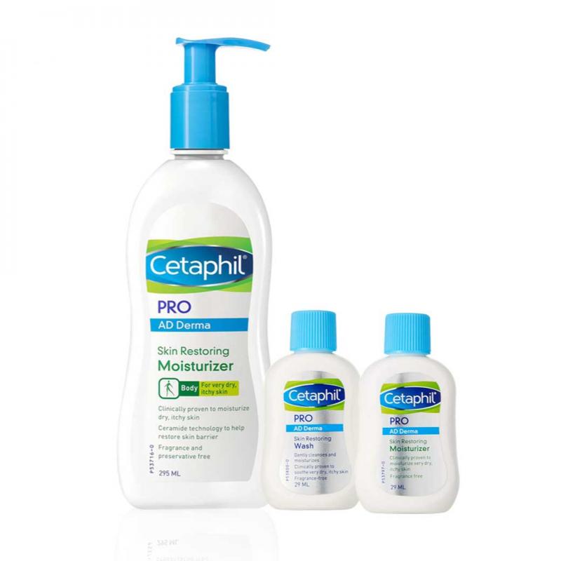 CETAPHIL PRO AD Moisturizing 295ml. ฟรี Wash29ml+Moist.29ml. เซตาฟิล โปรเอดี มอยส์เจอไรเซอร์