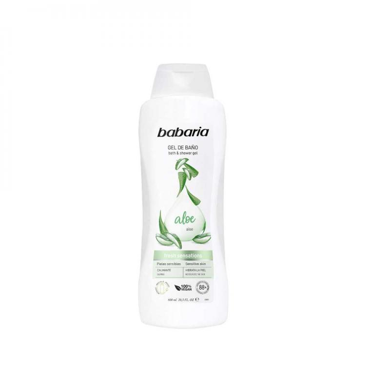 Babaria Shower Gel Aloe 600ml. บาบาเรีย ชาวเวอร์ เจล อโล 600มล.