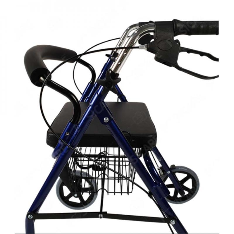 FASICARE Rollator ล้อ 8 นิ้ว รุ่น 514B รถเข็นช่วยเดิน สีน้ำเงิน. ฟาซิแคร์