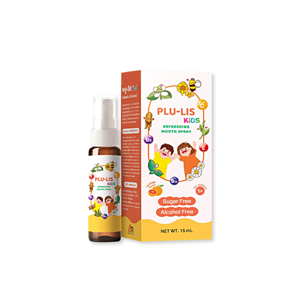 PLU-LIS Kids Mouth Spray 15ml. พลู-ลิส คิดส์ รีเฟรชชิ่ง เม้าท์ สเปรย์