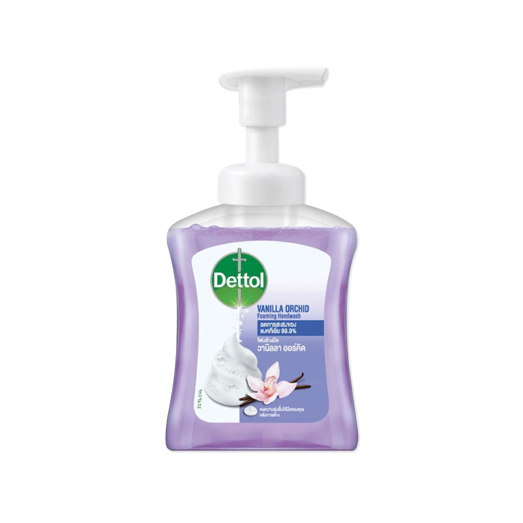 DETTOL Vanilla Orchid 250ml.เดทตอล โฟมล้างมือ แอนตี้แบคทีเรีย สูตรวานิลลาออร์คิด