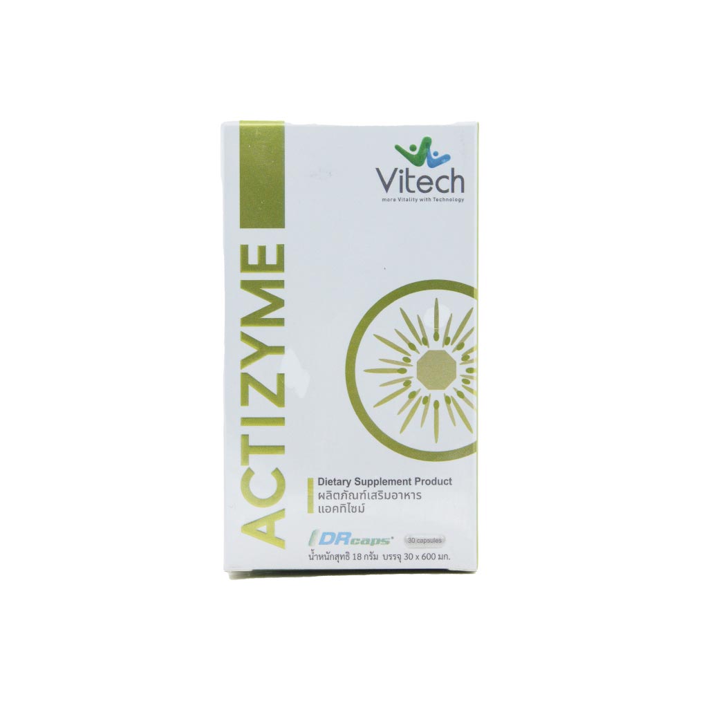 Vitech Actizyme 30Capsules. ไวเทค แอคทิไซม์