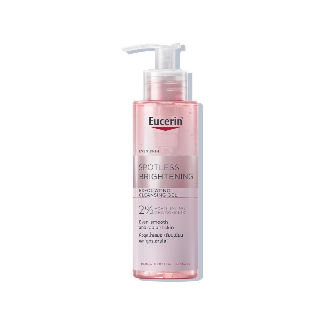 EUCERIN Spotless Brightening Exfoliating Cleansing Gel 200ml. ยูเซอริน สปอทเลส ไบรท์เทนนิ่ง เอ็กซ์โฟลิเอติ้ง คลีนซิ่ง เจล